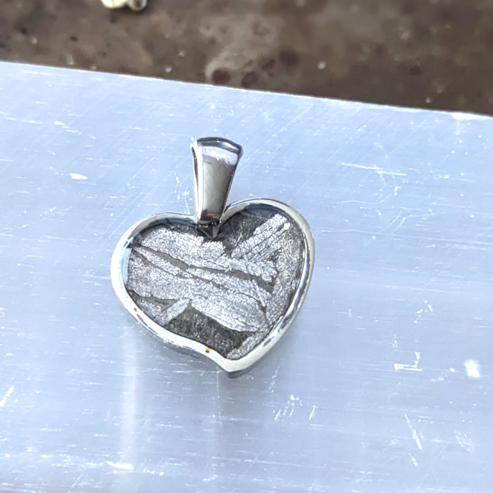 Heart  ALETAI Meteorite Pendant